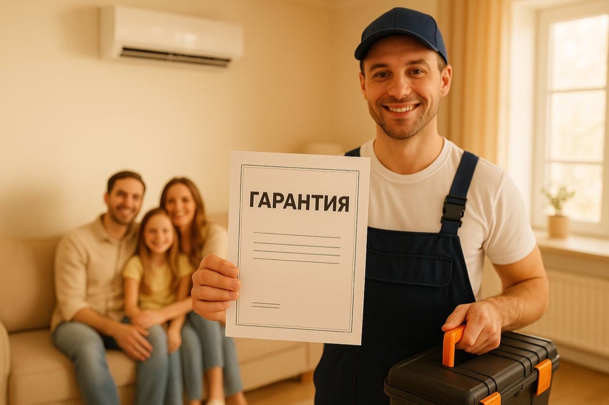 Мастер передает клиенту прозрачную гарантию